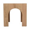 Jofran,Archimedes 20" Arched Wood Square Modern Rustic End Table - 4 of 4