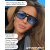grinderPUNCH Retro Square Sunglasses  Vintage 70s Double Bridge Shades for Men & Women - 3 of 4