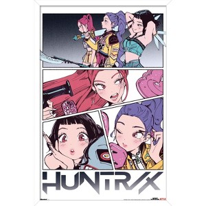 Trends International Netflix KPop Demon Hunters (2025) - Huntrix Manga Panels Framed Wall Poster Prints - 1 of 4