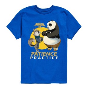 Boys' - Kung Fu Panda 4 - Po and Zhen Patience Practice Short Sleeve Graphic T-Shirt - 1 of 4