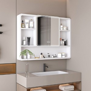 NicBex Wall Mounted Bathroom Storage Cabine,Medicine Cabinet with Mirror and  LED Light for Bathroom - 1 of 4