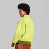 Women's Oversized Woven Quilted Bomber Jacket - Wild Fable™ - image 3 of 3