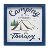 Camping Sentiment Wall Art – 10"SQ Wood-Framed Indoor Signs with Nature Motifs (Set of 4) Rustic Cabin & Camper Decor by Melrose - 4 of 4