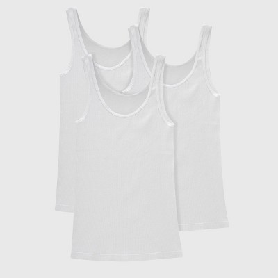 Hanes Men's Tagless Ribbed Undershirt, White - 5 Pack, Small