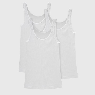 Hanes Women's 3pk Tank Top - White : Target