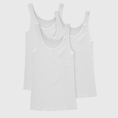 Womens White Tank Tops & Sleeveless Shirts.