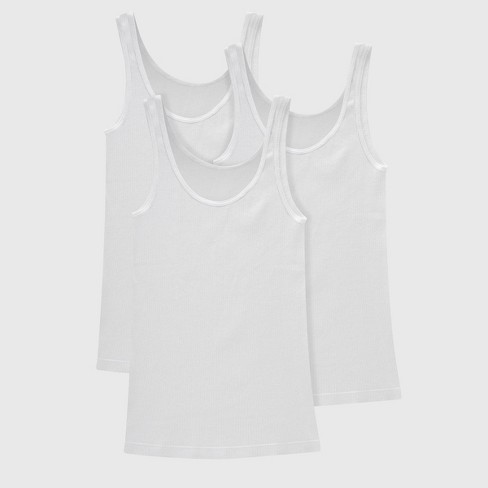 Hanes Mens White Tank Shirt