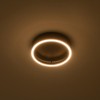 Rennnsan Xenith 13" W Circle Round Modern LED Dimmable Flush Mount in Black - 4 of 4
