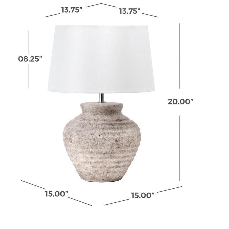 nuLOOM Fano 20" Ceramic Table Lamp, 5 of 9