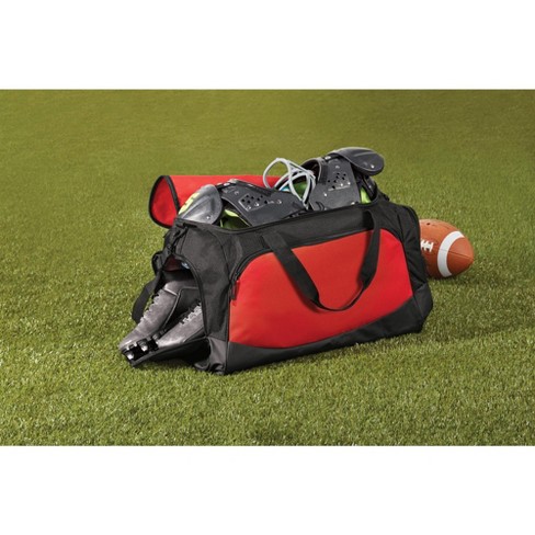 Black And Red Duffel Bag, Holdall Bag