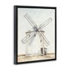 Stupell Industries Windmill Farm Landscape Floating Frame Canvas Art, Black, 17" x 21" - 2 of 4