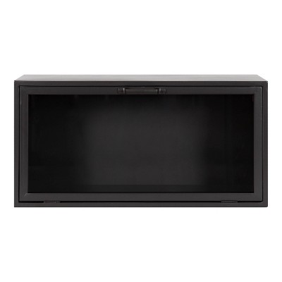 12" x 24" Trayce Decorative Modern Wall Cabinet Gray - Kate & Laurel All Things Decor