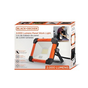 BLACK+DECKER AC Plug-in Panel LED Work Light with Kickstand Base, 2,000 Lumens - 1 of 4