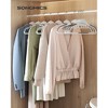 30/50-Pack Heavy Duty Plastic Hangers with S-Shaped Opening, 360° Swivel Hook Space Saving Closet Organizers - 2 of 4