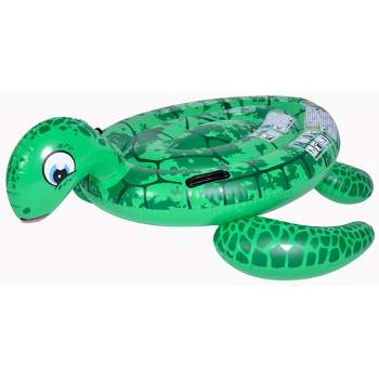 Pool Central 7' Inflatable Green Alligator Rider Swimming Pool Float :  Target
