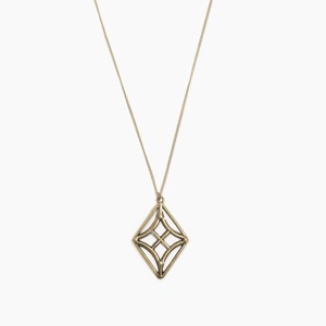 sanctuaire Stained Glass Diamond Necklace Antique Gold - 1 of 3