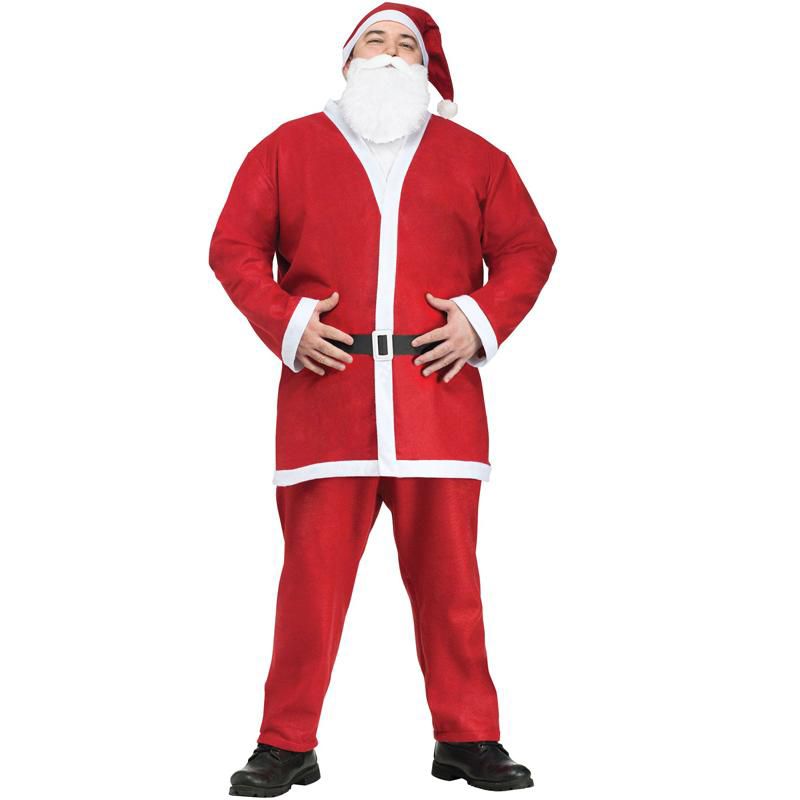 Fun World Pub Crawl Santa Suit Plus Size Men's Costume, 1 of 3