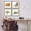Stupell Industries Educational Dinosaurs Scientific Species Black Framed Giclee Art - 2 of 4