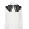 INSPIRE CHIC Women's Semi-Sheer Embroidery Neck Ruff Detachable Fake Dickey Collar Little Shawl 1 Pc - 3 of 4