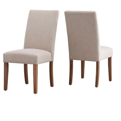 Oatmeal fabric dining chairs hot sale