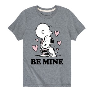 Boys' - Peanuts - Be Mine Short Sleeve Graphic T-Shirt - 1 of 4