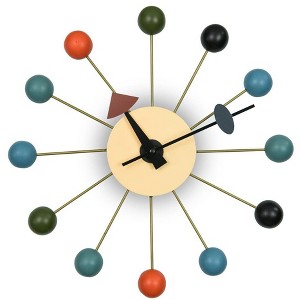 13" LeisureMod Concordia Modern Round Wall Clock - 1 of 4