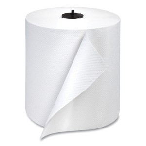 Tork Paper Wiper Roll Towel, 1-Ply, 7.68" x 1,150 ft, White, 4 Rolls/Carton - 1 of 4