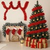 Swtroom 50FT Red Metallic Twist Shiny Garland for Christmas Tree Decorations, Xmas Hanging Decor for Indoor Outdoor Use - 4 of 4