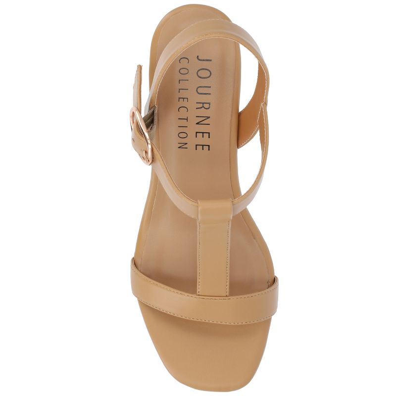 Journee Collection Womens Matildaa Tru Comfort Foam Buckle Platform Wedge Sandals, 5 of 11