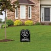 Big Dot of Happiness Black and White Mr. and Mrs. - Outdoor Lawn Sign - Wedding Congratulations Yard Sign - 1 Piece - 3 of 4