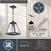 VAXCEL Tremont Crystal Black Urban Loft Pendant Light Lantern Clear Glass - 4 of 4