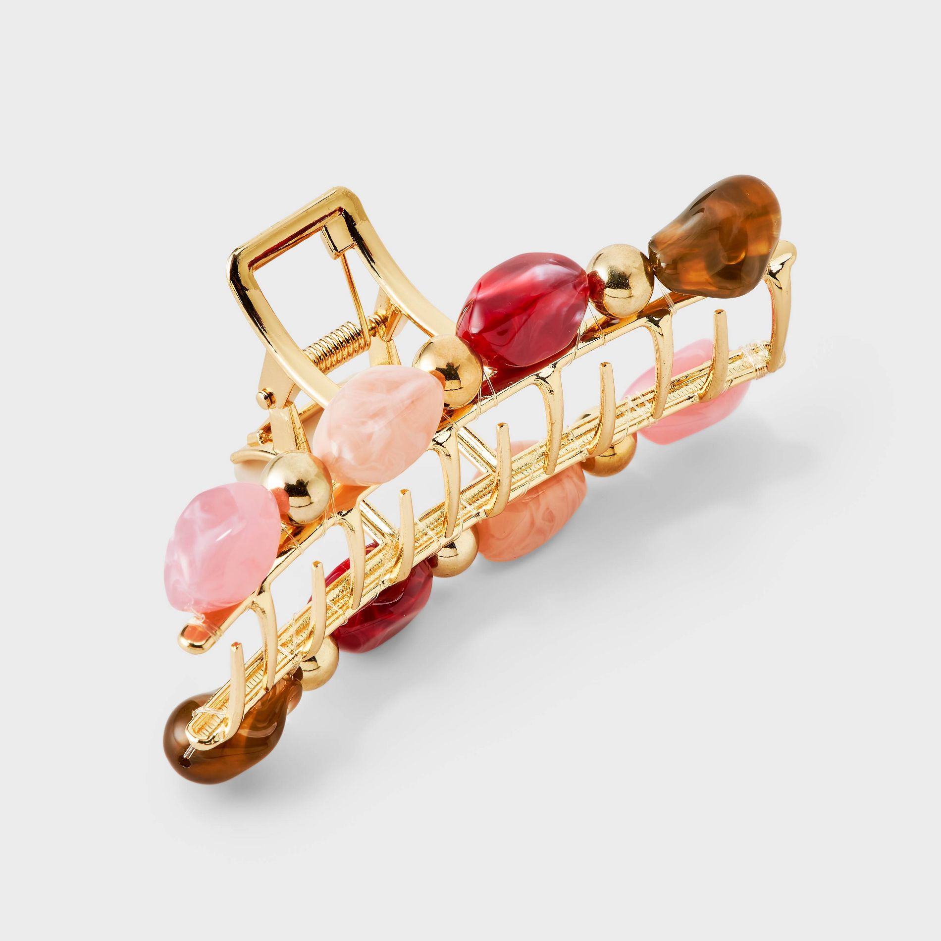 Marble Stone Hair Clip - Universal Thread™ Pink/Red