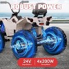 Jojoka 24V Kids Electric ATV, 2 Seater 4WD All Terrain Quad, 4 Wheeler Ride on Toy Car with 5 MPH Max Speed, Treaded Tires - 2 of 4
