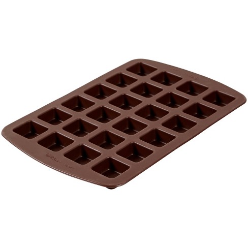 Wilton 24 Cavity Bite Size Brownie Squares Silicone Mold : Target