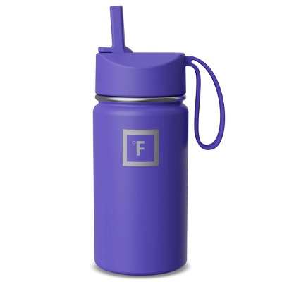 IRON FLASK 14oz Stainless Steel Water Bottle with Plastic Lid