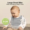 KeaBabies 8pk Organic Baby Bibs for Boy, Baby Drool Bib for Baby Boys and Girls, Newborn Teething Bibs - 2 of 4