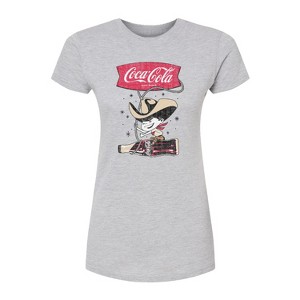 Women's - Coca-cola - Coca Cola Cowboy Fitted Graphic T-Shirt - 1 of 2
