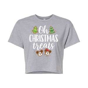 Women's - Disney - Oh Christmas Treats Cropped Graphic T-Shirt - 1 of 4