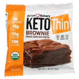 Julian Bakery Keto Thin Brownie, 1.98 oz (56 g) - 1 of 2