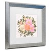 Trademark Fine Art - Rosana Laiz Blursbyai Nanette floral bouquet in pastels Matted Framed Art - 3 of 4