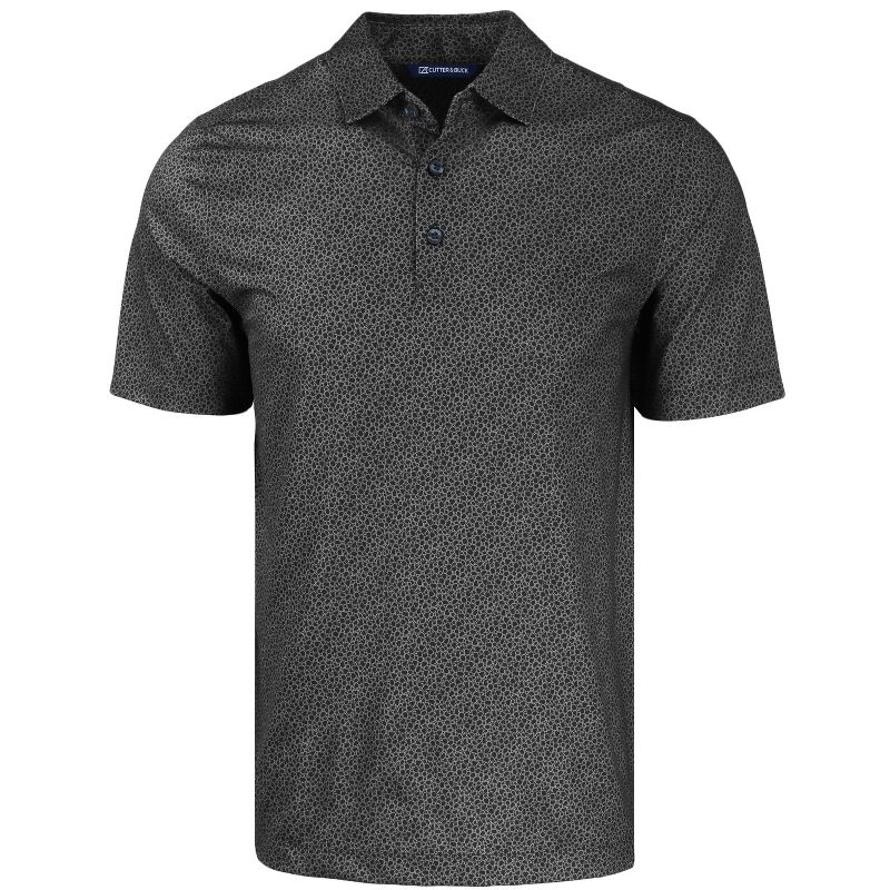 Cutter & Buck Pike Eco Pebble Print Stretch Recycled Mens Polo, 1 of 3