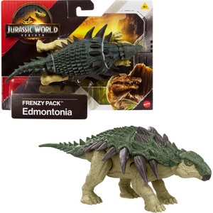 Jurassic World Rebirth Frenzy Pack Edmontonia Dinosaur Figure, Authentic Toy, Digital Play - 1 of 4