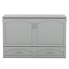 Whisen Pulley Structure Design Murphy Bed, Folded into a Cabinet with Drawer and USB Ports - 4 of 4