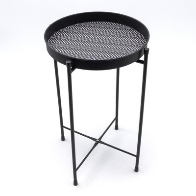 Metal Plant Stand Black/White - Bullseye's Playground™