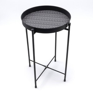 Metal Plant Stand Black/White - Bullseye's Playground™ - 1 of 3