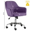 Maliang Accent Chair With Adjustable Velvet Height And Adjustable Casters - 3 of 4