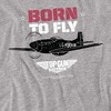 Top Gun Born To Fly Adult T-Shirt Athletic Heather - 2 of 4