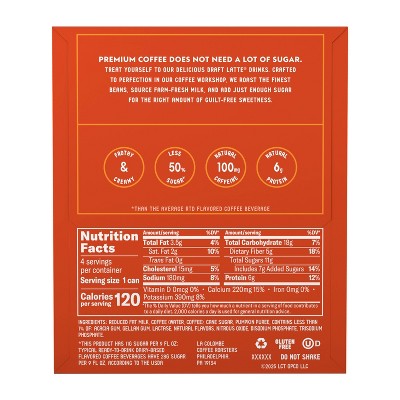 La Colombe Pumpkin Spice Draft Latte - 4pk/9 fl oz Cans