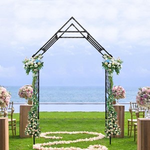 Coucheta Steel Garden Arch Arbor Trellis, 7.87x3.93 ft Metal Decorative Arbor for Climbing Plants, Outdoor Wedding Arch, Patio Archway for Backyard - 1 of 4