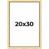 PosterPalooza | Simple Gold Picture Frame - UV Acrylic, Foam Board Backing, Hanging Hardware - 2 of 4